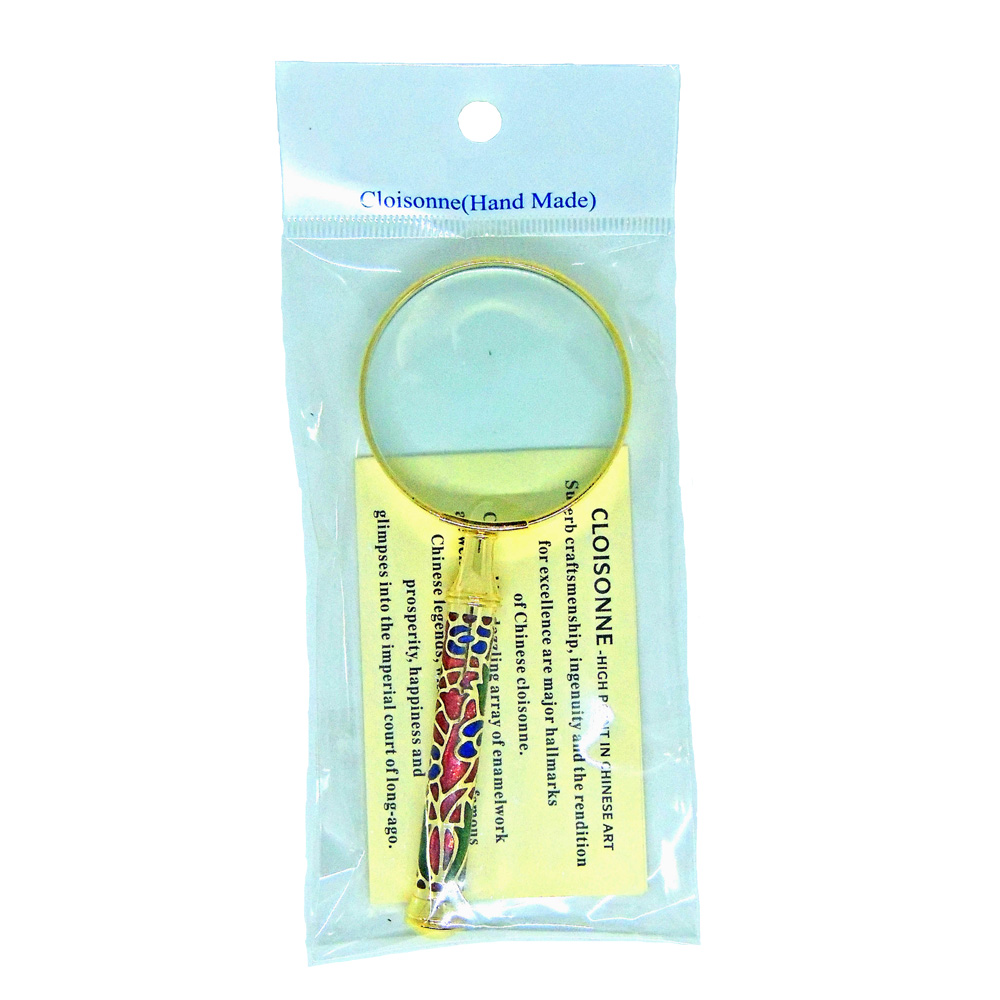 enamel handle magnifier
